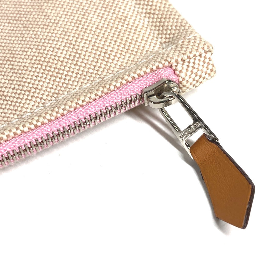 HERMES ヨッティングGM ヨッティング GM クラッチバッグ カバン メイクポーチ マルチポーチ ポーチ キャンバス ユニセックス ピンク