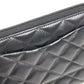 CHANEL Cambon Line Travel Case A26710 CC Coco Mark Logo Long Wallet Round Zipper Leather Women's Black