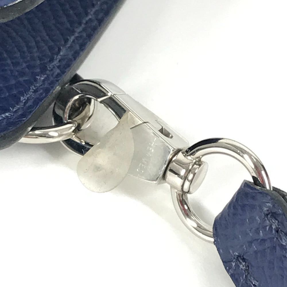 HERMES スマホケース WAY ウェイ ポーチ ショルダーバッグ iphoneケース アイフォン スマートフォンケース エプソン ユニセックス ブルー