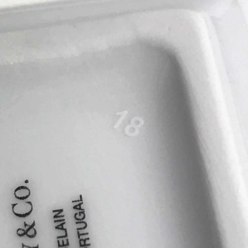 TIFFANY&Co. ヴィドポシェ 灰皿 カラーブロック ミニ アッシュトレイ 2つセット ペア 灰皿 陶器 ユニセックス ブルー