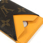 LOUIS VUITTON M12853 Monogram Macassar Porte Carte Magnet Business Card Holder, Pass Case, MagSafe Card Case, Monogram Canvas, Unisex, Saffron Yellow, Yellow