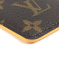 LOUIS VUITTON M12853 Monogram Macassar Porte Carte Magnet Business Card Holder, Pass Case, MagSafe Card Case, Monogram Canvas, Unisex, Saffron Yellow, Yellow