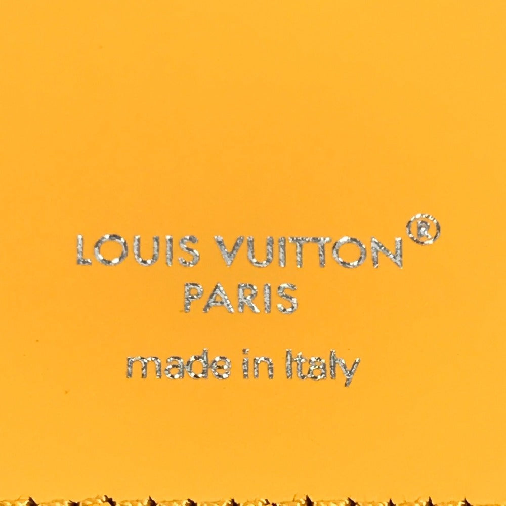 LOUIS VUITTON M12853 Monogram Macassar Porte Carte Magnet Business Card Holder, Pass Case, MagSafe Card Case, Monogram Canvas, Unisex, Saffron Yellow, Yellow