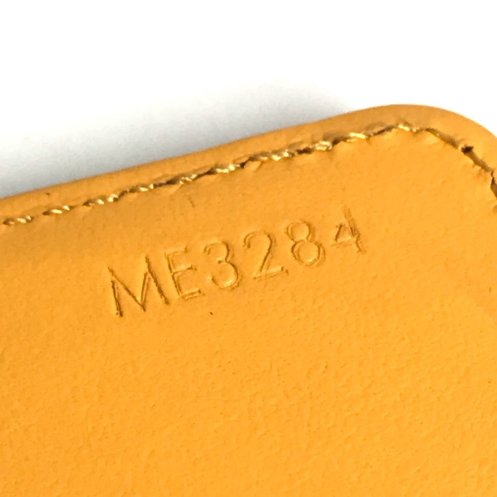 LOUIS VUITTON M12853 Monogram Macassar Porte Carte Magnet Business Card Holder, Pass Case, MagSafe Card Case, Monogram Canvas, Unisex, Saffron Yellow, Yellow