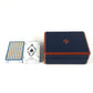 HERMES H401148M インテリア ボックス BOX カードゲーム ファセットポーカーＨティサージュ トランプ ゲーム ポーカー 雑貨 ラッカー ユニセックス ブルー・グラン・フォン ブルー