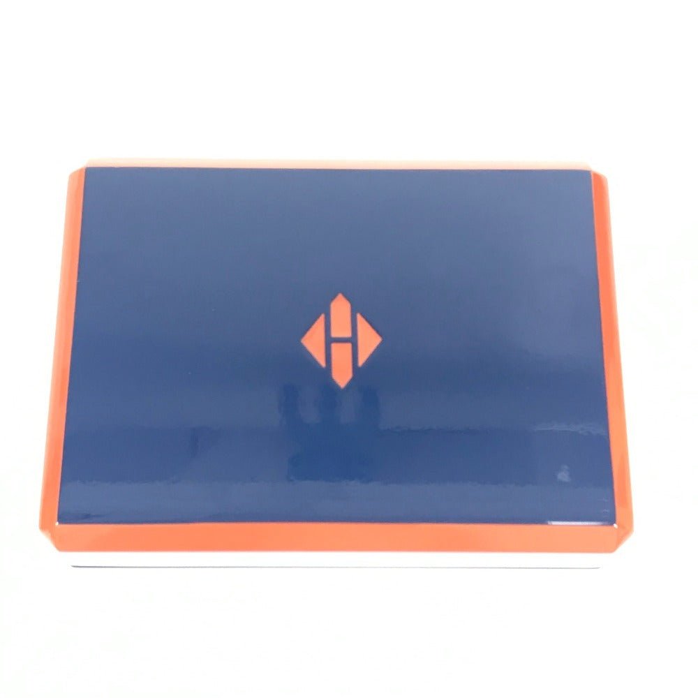 HERMES H401148M インテリア ボックス BOX カードゲーム ファセットポーカーＨティサージュ トランプ ゲーム ポーカー 雑貨 ラッカー ユニセックス ブルー・グラン・フォン ブルー