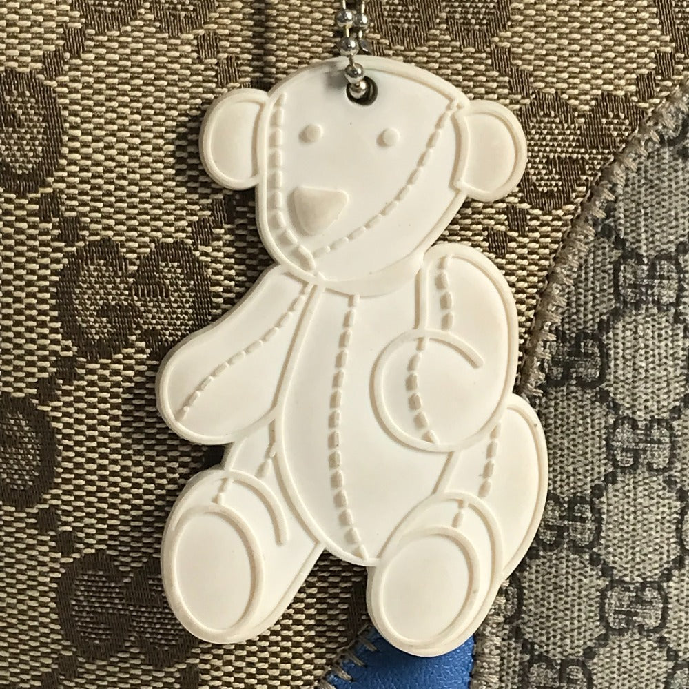 GUCCI 271101 GG パパガッロ オウム チャーム付き トートバッグ ハンドバッグ GGキャンバス/レザー キッズ ブルー