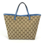 GUCCI 271101 GG パパガッロ オウム チャーム付き トートバッグ ハンドバッグ GGキャンバス/レザー キッズ ブルー