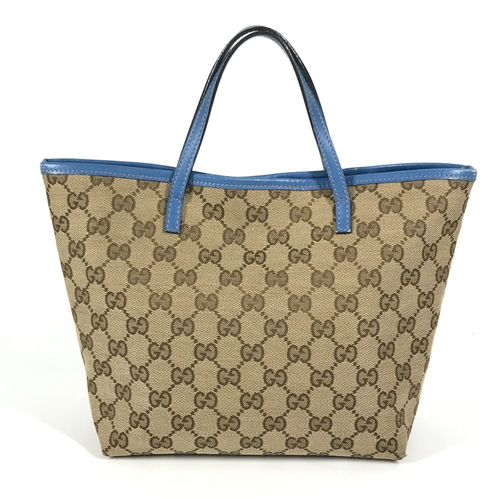 GUCCI 271101 GG パパガッロ オウム チャーム付き トートバッグ ハンドバッグ GGキャンバス/レザー キッズ ブルー