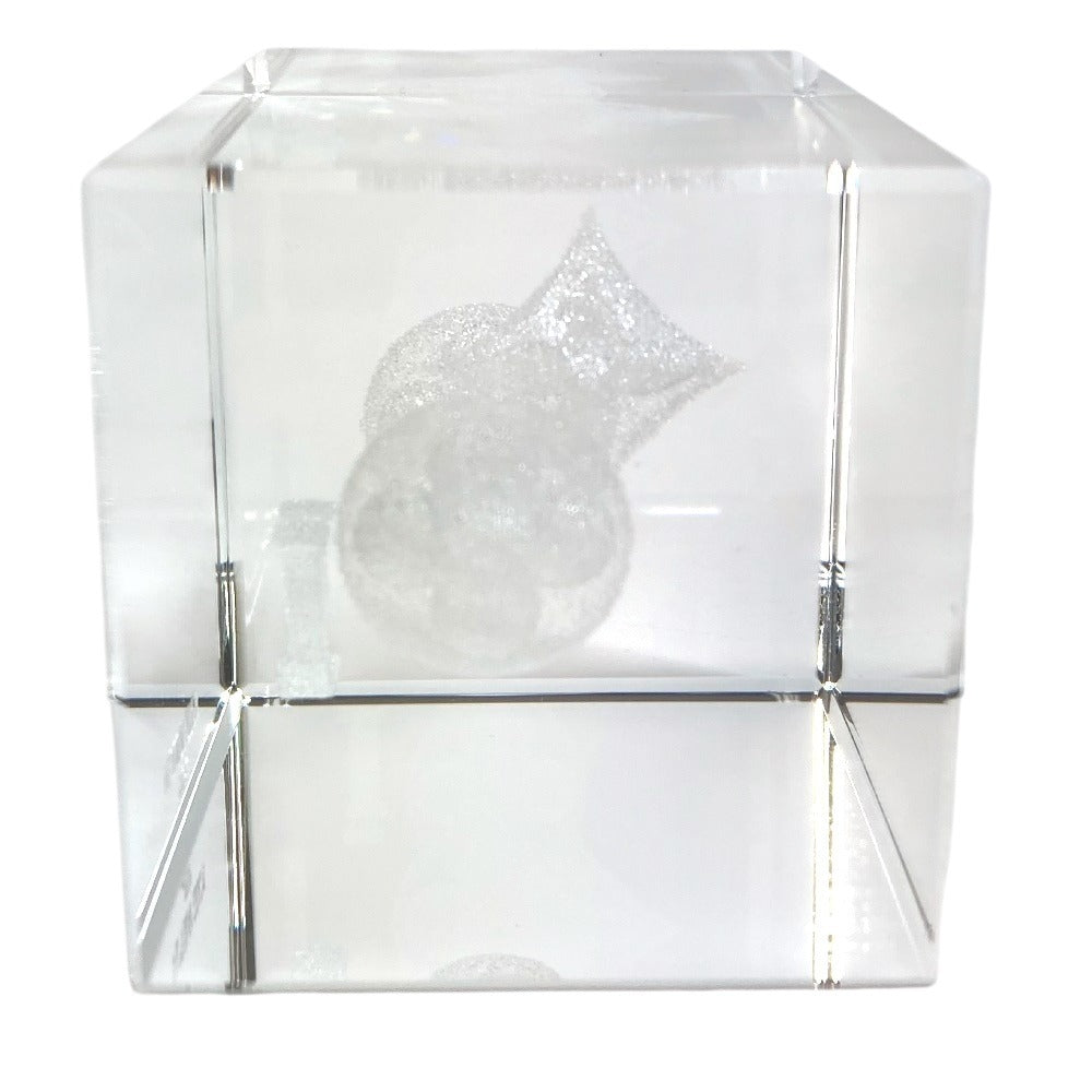 LOUIS VUITTON 不明 モノグラム ペーパーウェイト VIP顧客 ノベルティ 非売品 インテリア オブジェ ガラス ユニセックス クリア