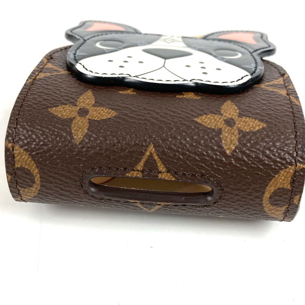 LOUIS VUITTON GI1250 モノグラム LV ドッグ バッグ ホルダー ブルドッグ バッグチャーム 犬 ペット キーホルダー モノグラムキャンバス ユニセックス ブラウン