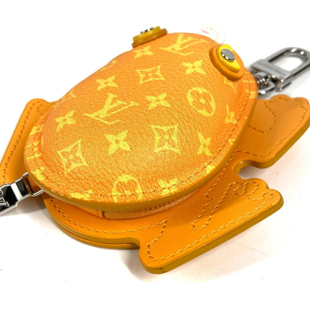 LOUIS VUITTON M02215 モノグラム バッグチャーム・LV フロッグ バッグチャーム 蛙 カエル イヤフォンケース コインケース キーホルダー モノグラムキャンバス ユニセックス イエロー