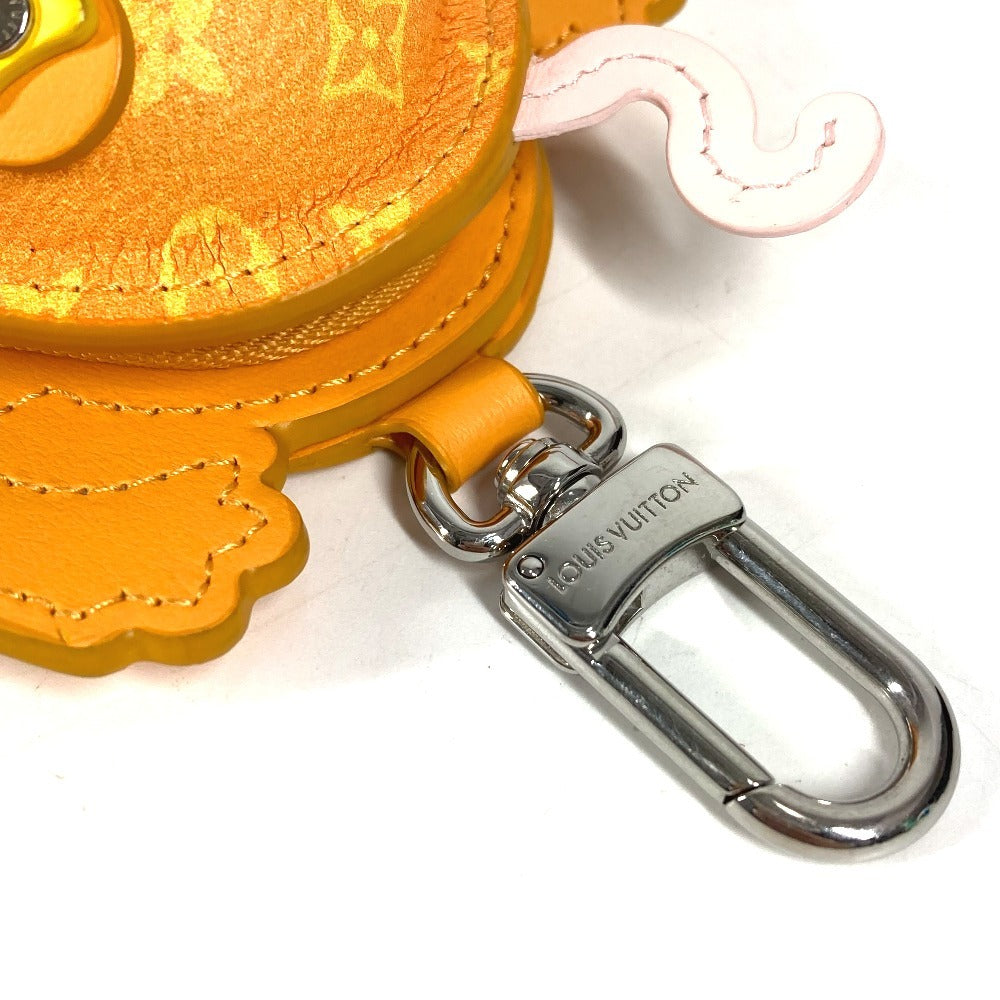 LOUIS VUITTON M02215 モノグラム バッグチャーム・LV フロッグ バッグチャーム 蛙 カエル イヤフォンケース コインケース キーホルダー モノグラムキャンバス ユニセックス イエロー