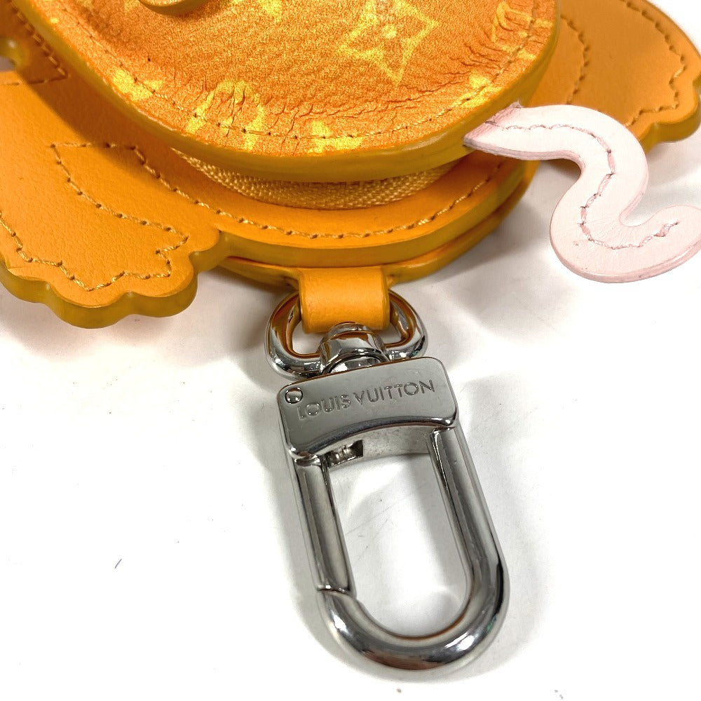 LOUIS VUITTON M02215 モノグラム バッグチャーム・LV フロッグ バッグチャーム 蛙 カエル イヤフォンケース コインケース キーホルダー モノグラムキャンバス ユニセックス イエロー