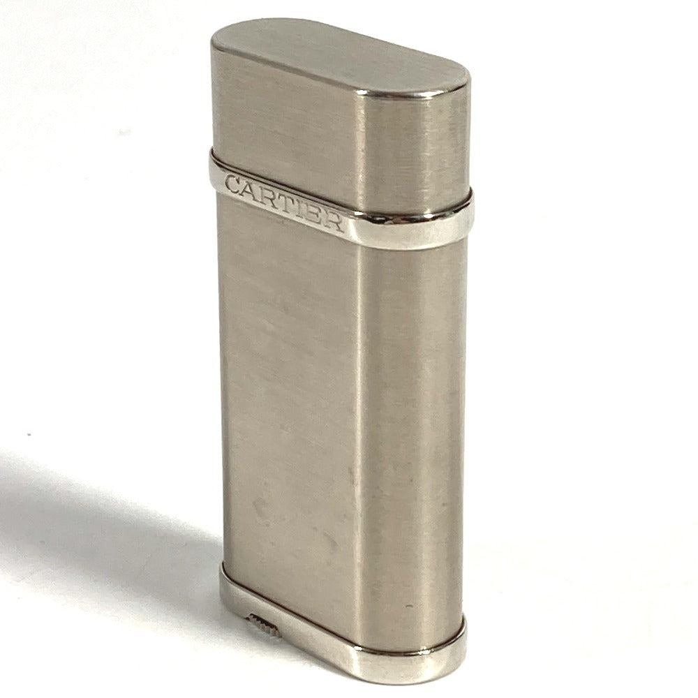 CARTIER 喫煙具 ロゴ ライター SS ユニセックス シルバー