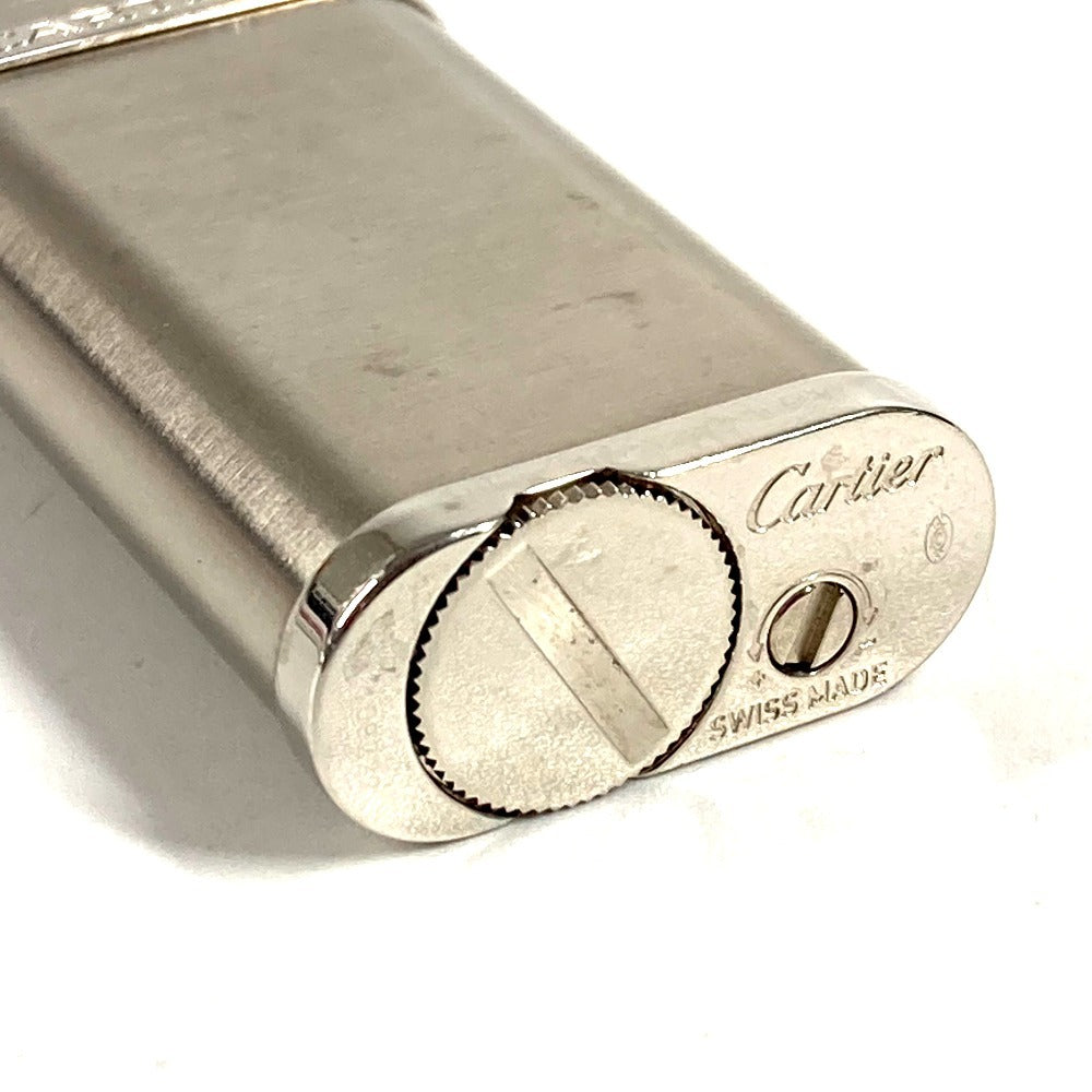 CARTIER 喫煙具 ロゴ ライター SS ユニセックス シルバー