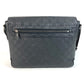 LOUIS VUITTON N41286 Damier Infini District PM Messenger Bag with Flap, Crossbody Shoulder Bag, Unisex, Damier Infini Leather, Onyx, Black