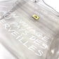 HERMES ビニールケリー ロゴ ビニール ケリー カバン トートバッグ ハンドバッグ ビニール レディース クリア