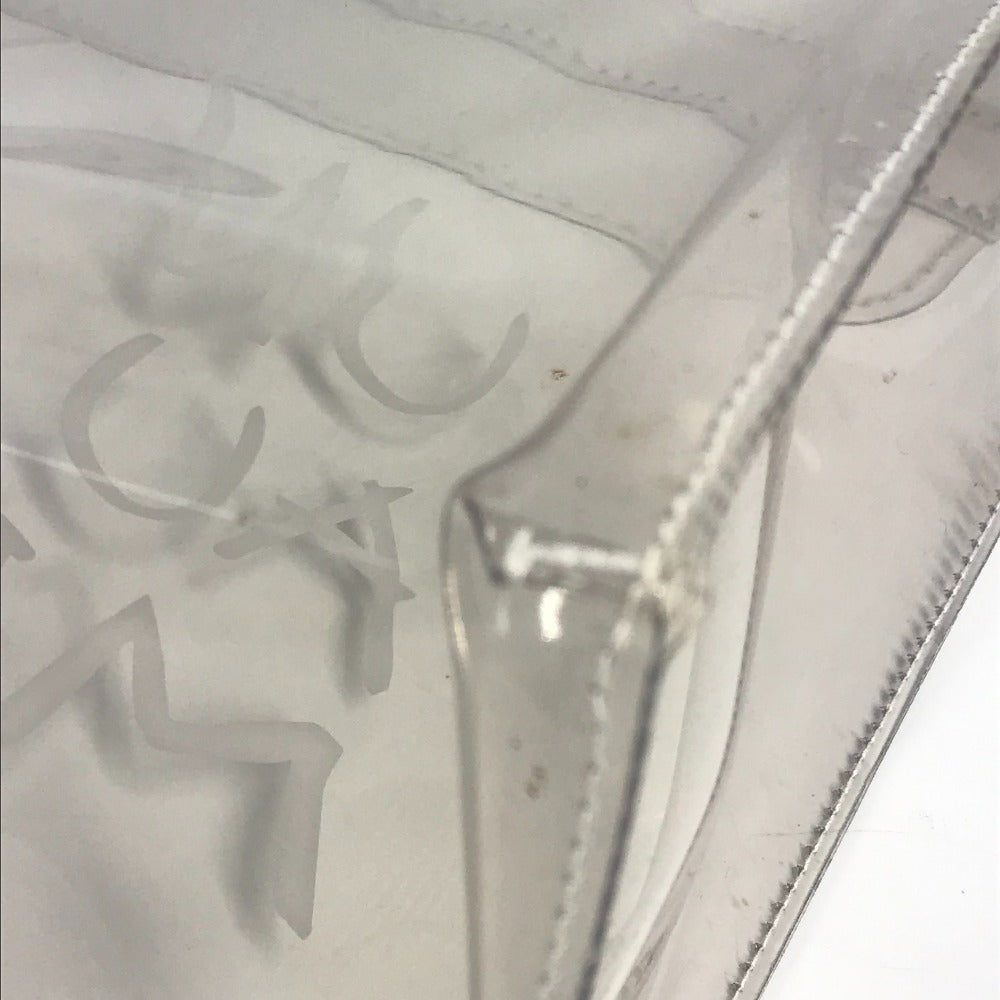HERMES ビニールケリー ロゴ ビニール ケリー カバン トートバッグ ハンドバッグ ビニール レディース クリア