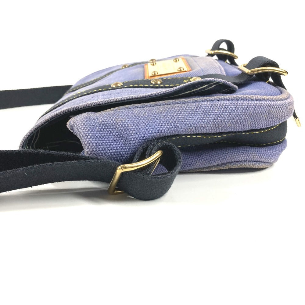 LOUIS VUITTON M40081 Antigua Buzas PM Shoulder Tote Bag, Canvas, Unisex, Blue