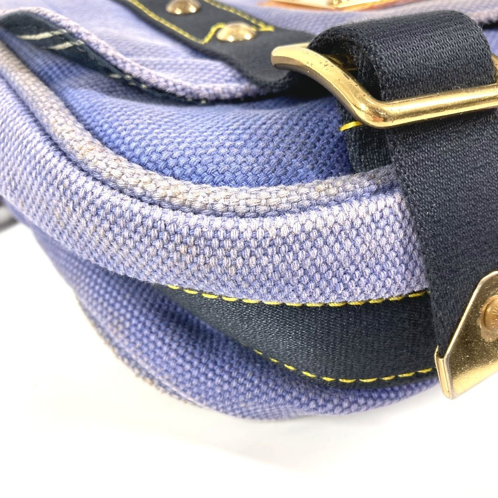 LOUIS VUITTON M40081 Antigua Buzas PM Shoulder Tote Bag, Canvas, Unisex, Blue