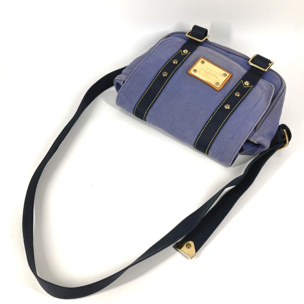LOUIS VUITTON M40081 Antigua Buzas PM Shoulder Tote Bag, Canvas, Unisex, Blue