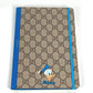 GUCCI Disney collaboration Donald Duck notebook, GG Supreme canvas, unisex, blue