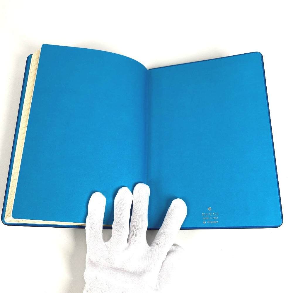 GUCCI Disney collaboration Donald Duck notebook, GG Supreme canvas, unisex, blue