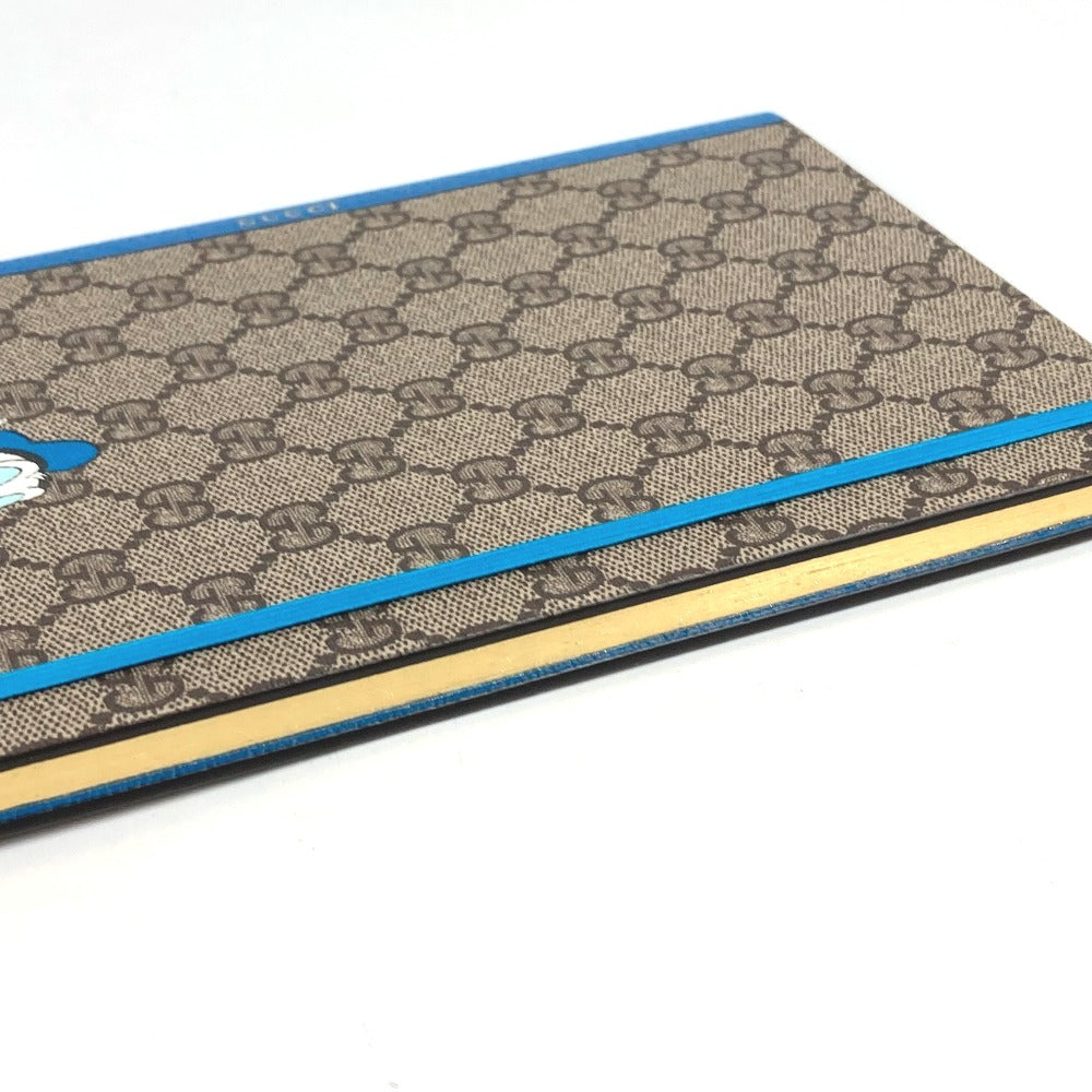 GUCCI Disney collaboration Donald Duck notebook, GG Supreme canvas, unisex, blue