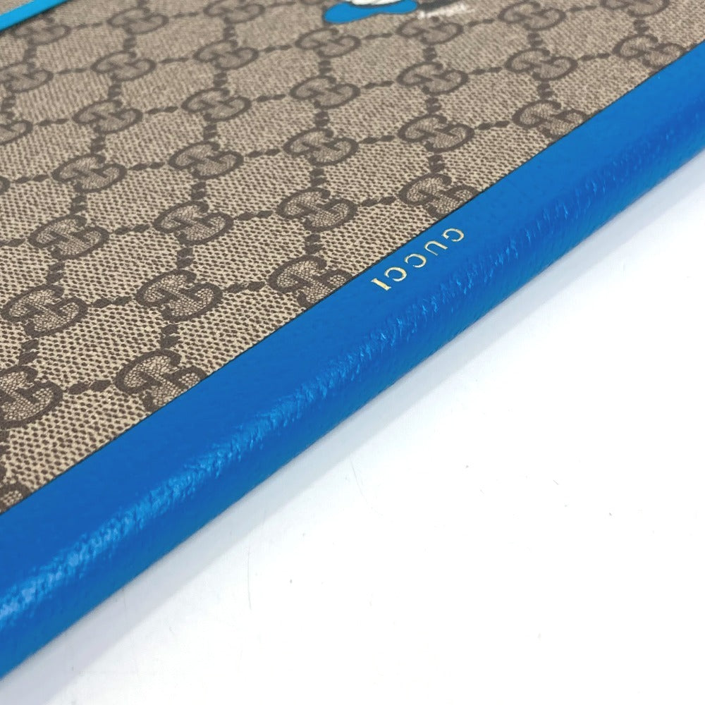 GUCCI Disney collaboration Donald Duck notebook, GG Supreme canvas, unisex, blue