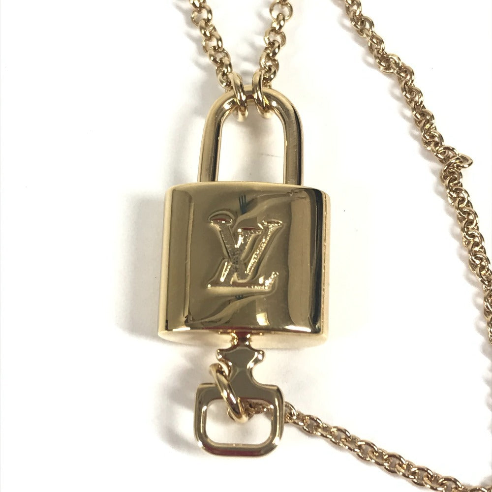 LOUIS VUITTON M00567 カデナ ロゴ コリエ LVロッキー チェーンネックレス アクセサリー ネックレス メタル レディース ゴールド