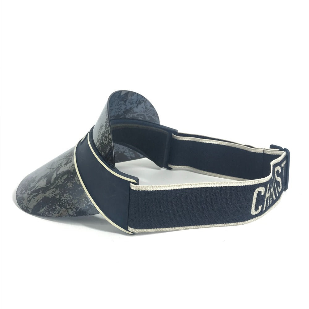 Dior ディオールクラブ DIOR CLUB ロゴ トワルドジュイ 帽子 サンバイザー プラスチック レディース ネイビー