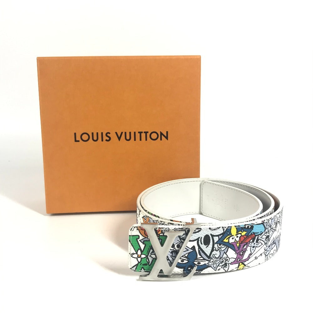 LOUIS VUITTON M0662V モノグラム・コミック サンチュール LV イニシャル リバーシブル 40MM バックルベルト ベルト レザー ユニセックス マルチカラー