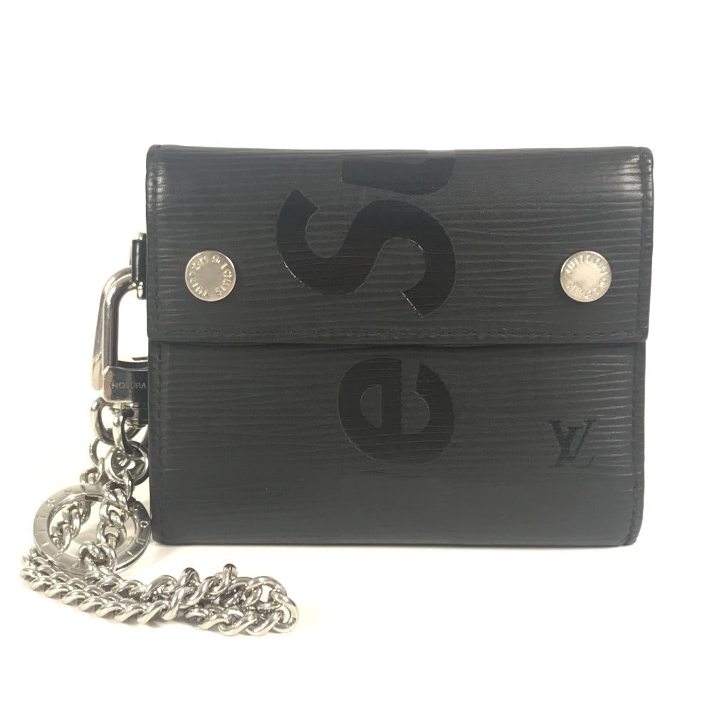 LOUIS VUITTON M67711 エピ シュプリーム supreme コラボ チェーンウォレット CH.CP WALLET CH.CP WALLET 3つ折り財布 エピレザー ユニセックス ノワール ブラック