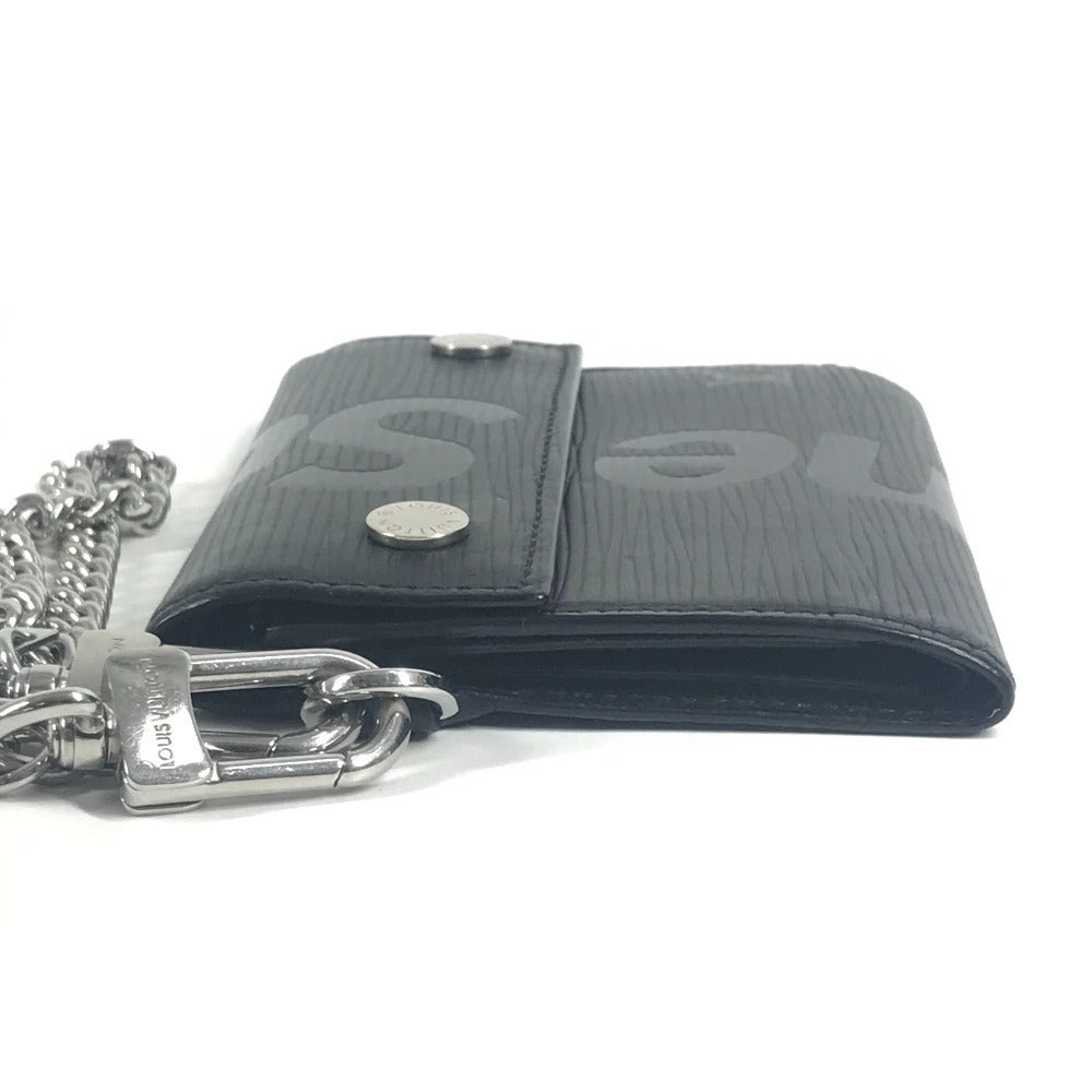 LOUIS VUITTON M67711 エピ シュプリーム supreme コラボ チェーンウォレット CH.CP WALLET CH.CP WALLET 3つ折り財布 エピレザー ユニセックス ノワール ブラック