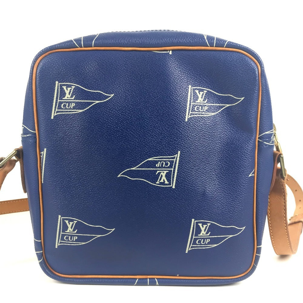 LOUIS VUITTON M80010 LVカップ louis vuitton cup サック サンディエゴ 斜め掛け ポシェット カバン ショルダーバッグ レザー ユニセックス ブルー