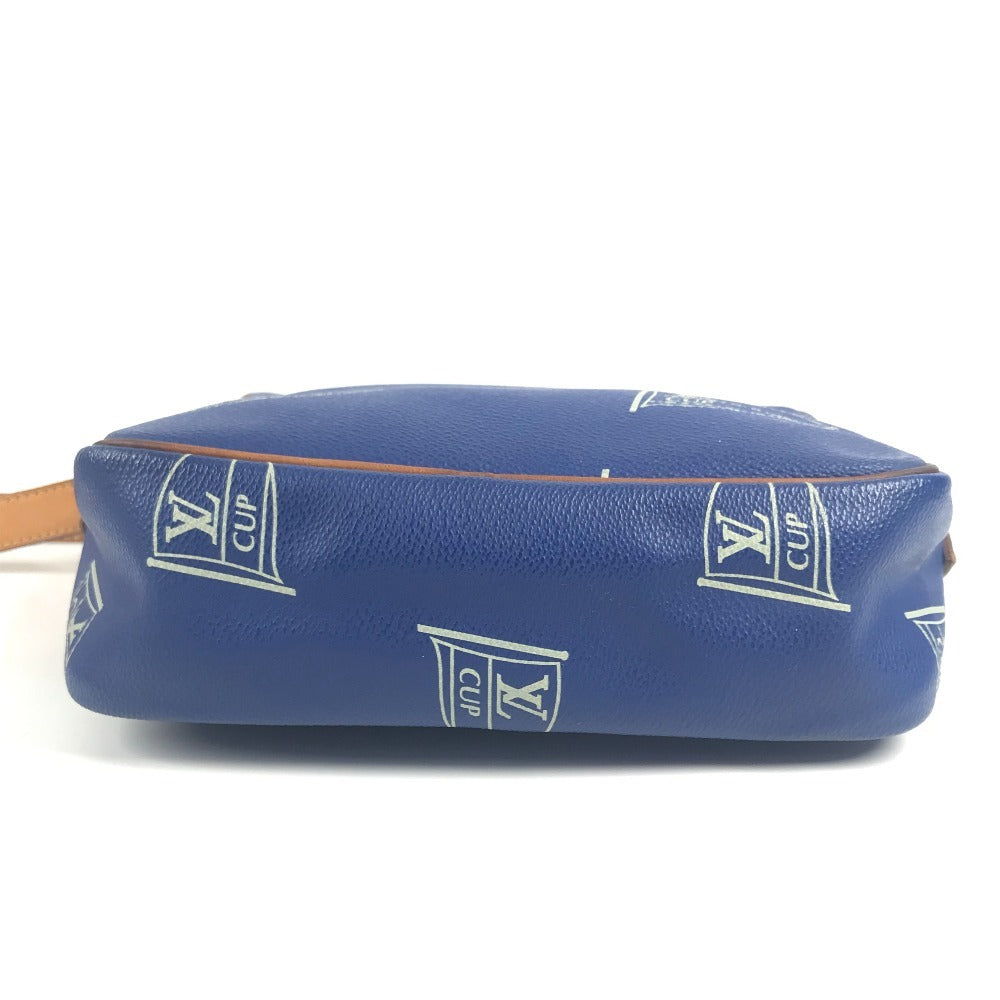 LOUIS VUITTON M80010 LVカップ louis vuitton cup サック サンディエゴ 斜め掛け ポシェット カバン ショルダーバッグ レザー ユニセックス ブルー