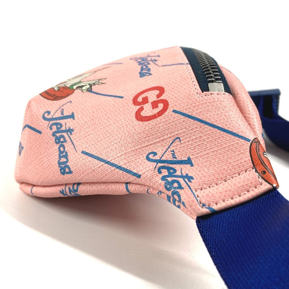 GUCCI 502095 The Jetsons ロゴ クロス ショルダーバッグ ベルトバッグ ボディバッグ レザー キッズ ピンク