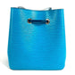 LOUIS VUITTON M57691 Epi NeoNoe BB Bucket Bag, Epi Leather Handbag, Women's, Turquoise Blue