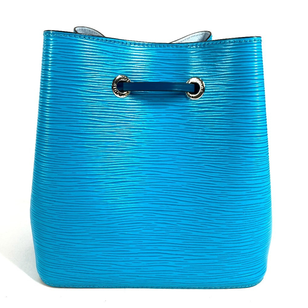 LOUIS VUITTON M57691 Epi NeoNoe BB Bucket Bag, Epi Leather Handbag, Women's, Turquoise Blue