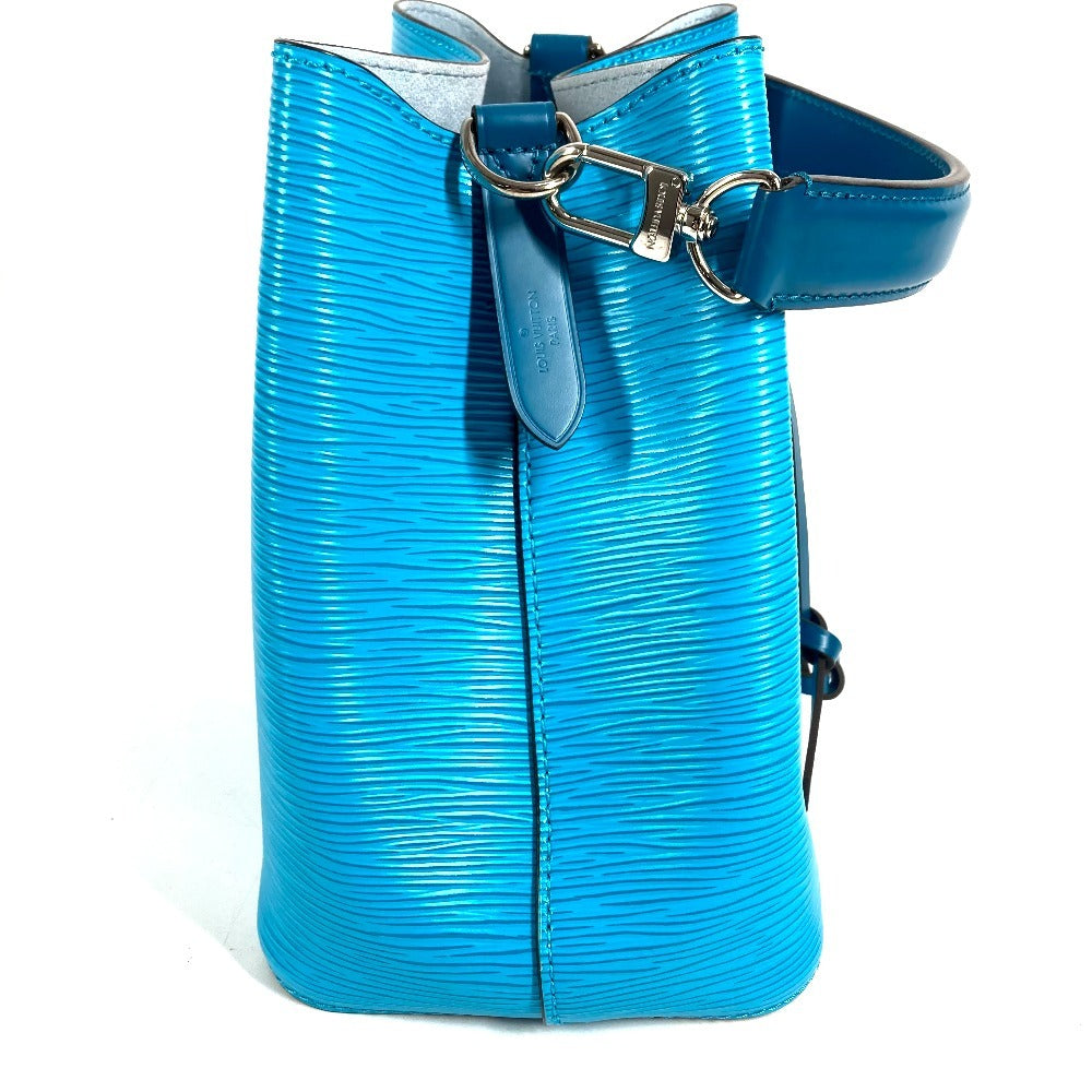 LOUIS VUITTON M57691 Epi NeoNoe BB Bucket Bag, Epi Leather Handbag, Women's, Turquoise Blue