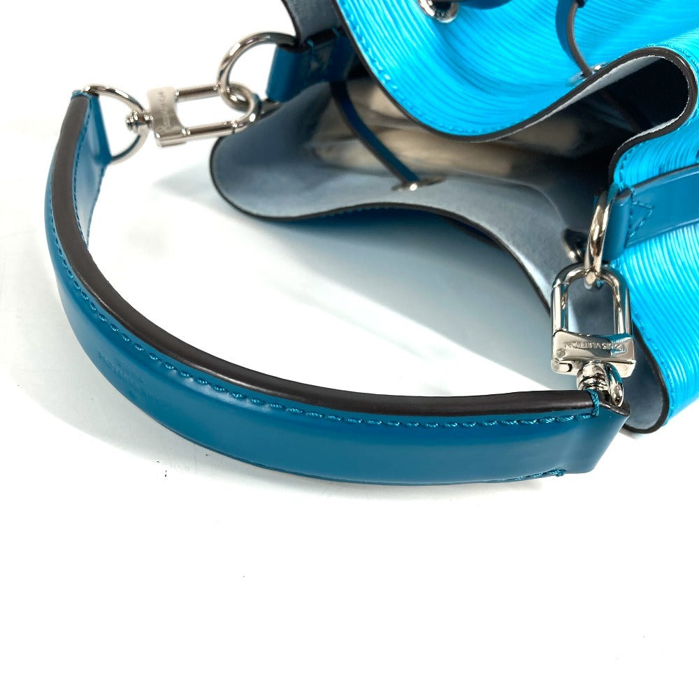 LOUIS VUITTON M57691 Epi NeoNoe BB Bucket Bag, Epi Leather Handbag, Women's, Turquoise Blue