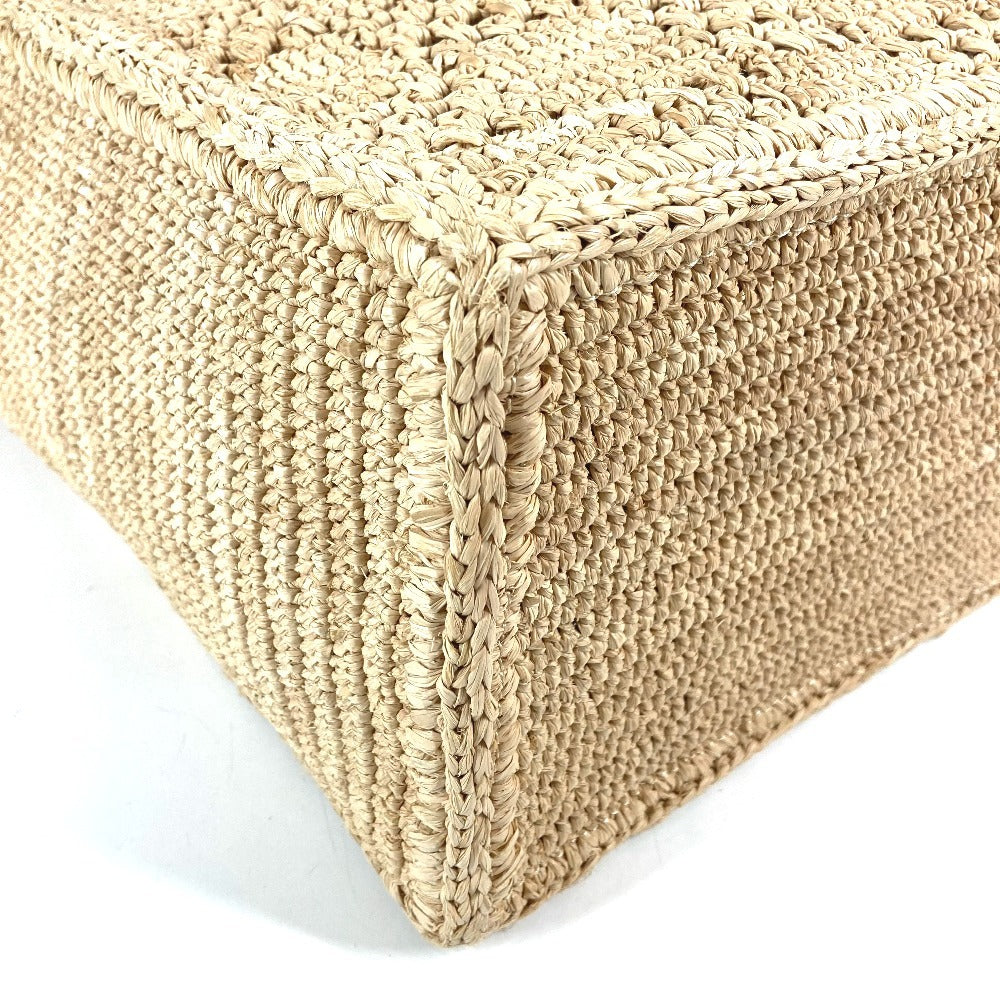 LOUIS VUITTON M25008 Damiera Summer Shopper Tote with Pouch, MM, Handbag, Shoulder Bag, Raffia, Unisex, Natural Beige
