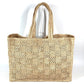 LOUIS VUITTON M25008 Damiera Summer Shopper Tote with Pouch, MM, Handbag, Shoulder Bag, Raffia, Unisex, Natural Beige