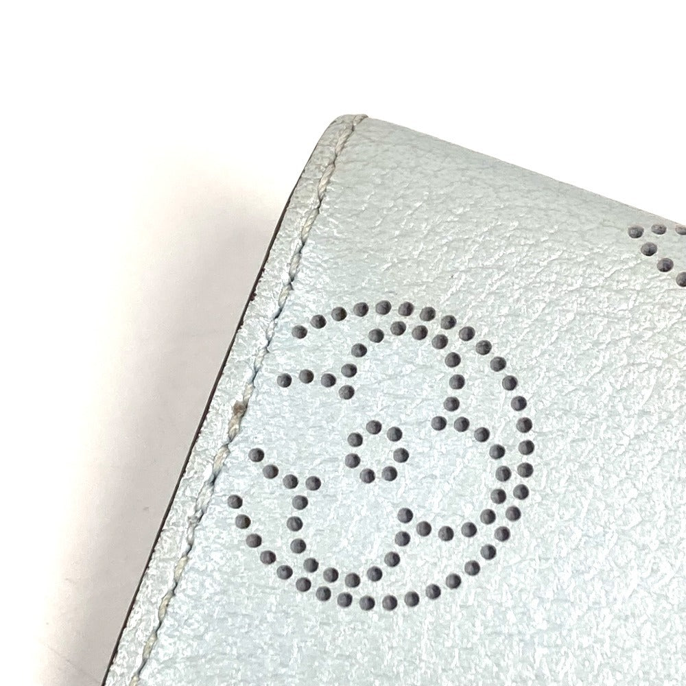 LOUIS VUITTON M81236 Monogram Mahina Multicle 4 Key Case, 4-Key Case, Monogram Mahina Leather, Unisex, Bleu Nuage Blue