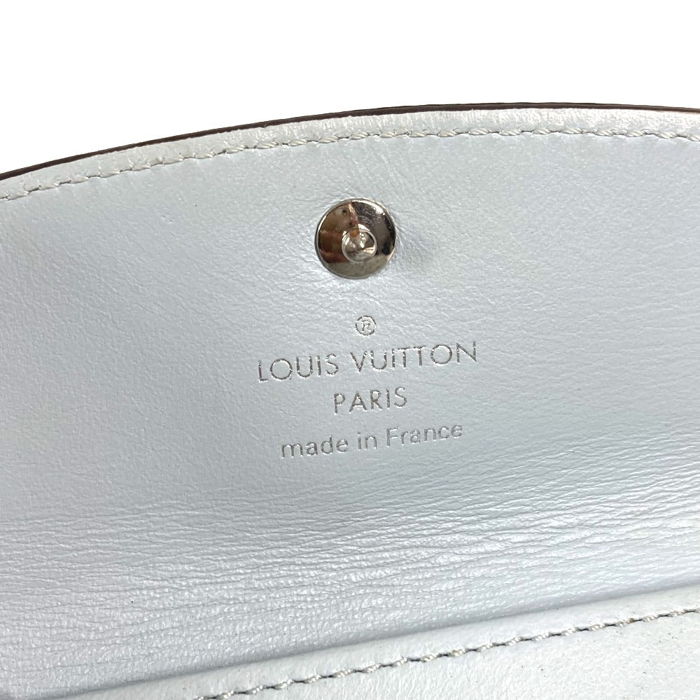 LOUIS VUITTON M81236 Monogram Mahina Multicle 4 Key Case, 4-Key Case, Monogram Mahina Leather, Unisex, Bleu Nuage Blue