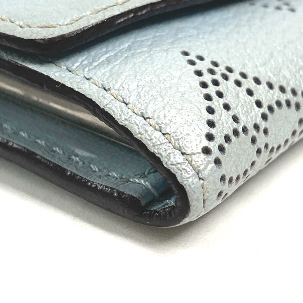 LOUIS VUITTON M81236 Monogram Mahina Multicle 4 Key Case, 4-Key Case, Monogram Mahina Leather, Unisex, Bleu Nuage Blue