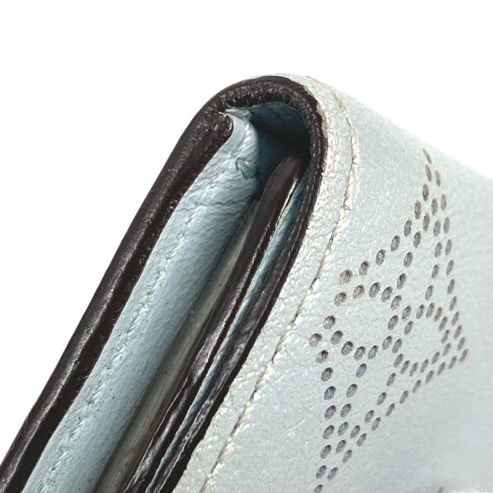 LOUIS VUITTON M81236 Monogram Mahina Multicle 4 Key Case, 4-Key Case, Monogram Mahina Leather, Unisex, Bleu Nuage Blue