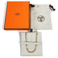 HERMES チェーン ロング ネックレス ネックレス メタル ユニセックス ピンクゴールド