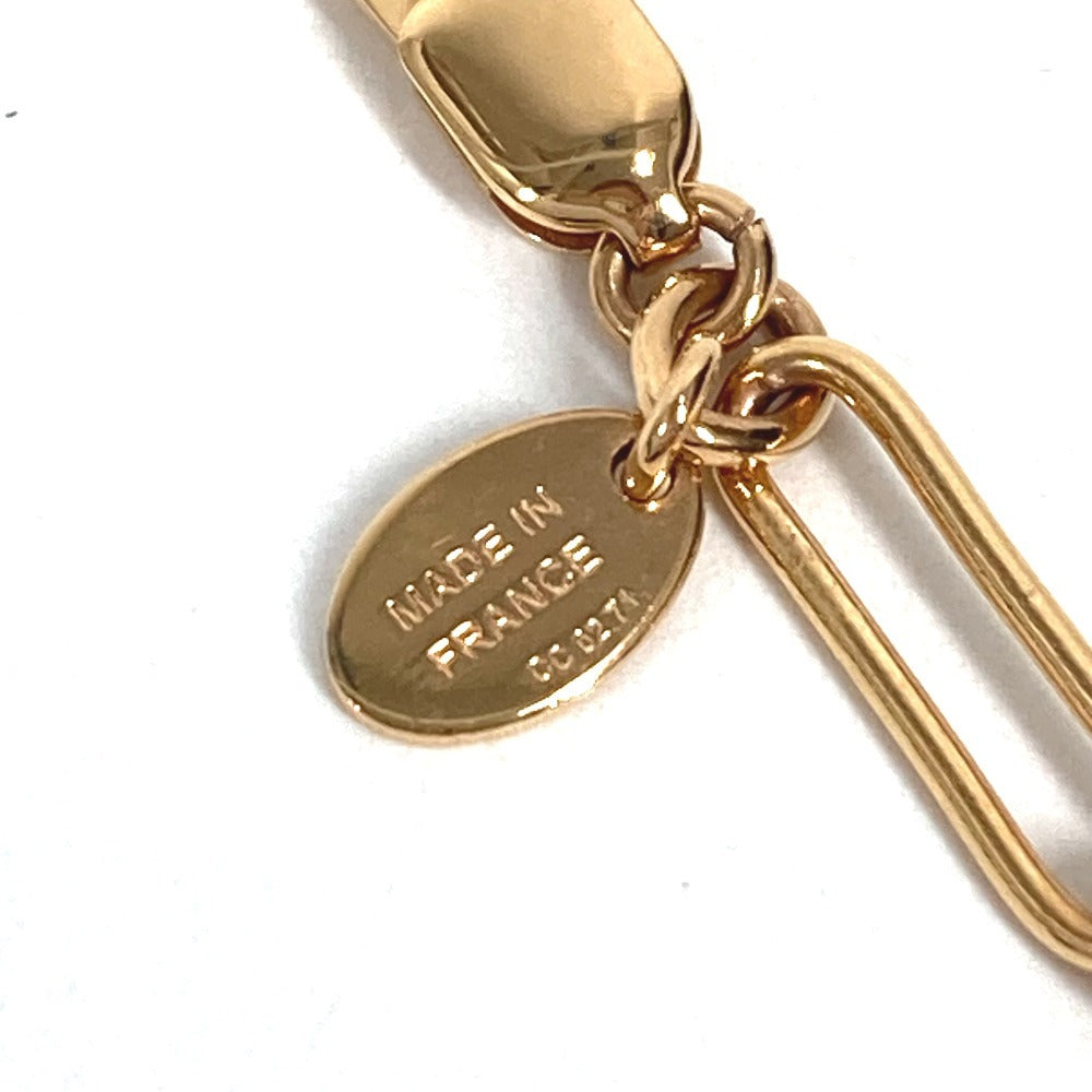 HERMES チェーン ロング ネックレス ネックレス メタル ユニセックス ピンクゴールド